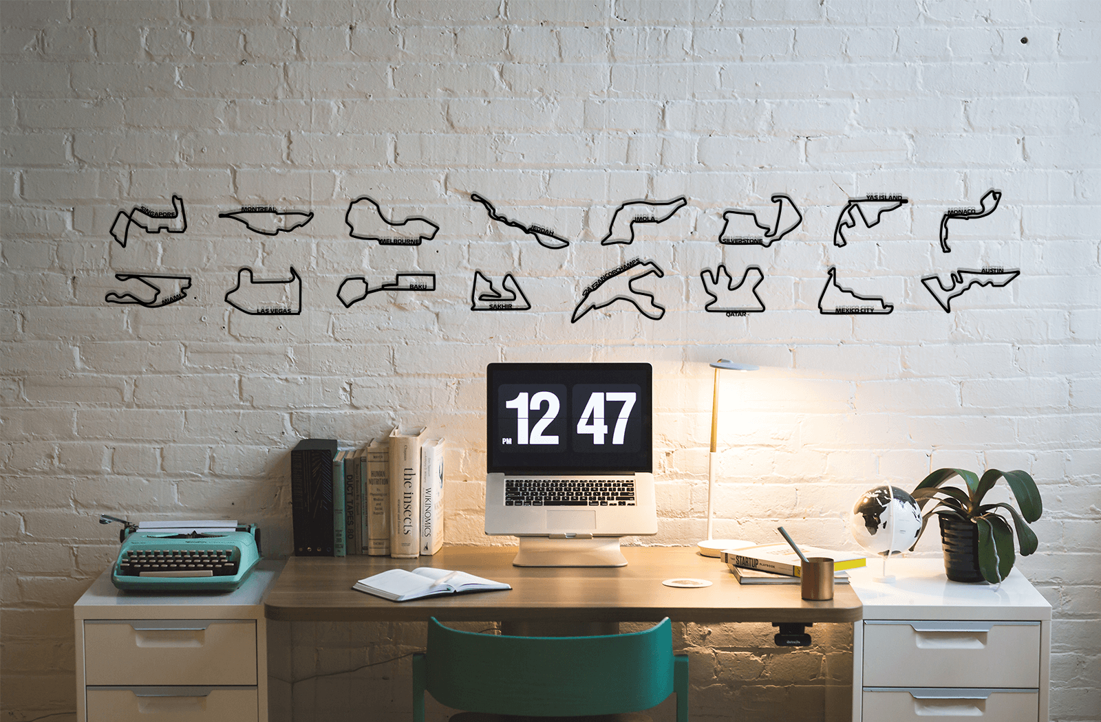Set de 25 circuitos de Fórmula 1 en 3D montados en una pared – Decoración premium para fans del automovilismo. Diseño exclusivo de SporticArt en madera, con trazados detallados de los principales Grandes Premios. Ideal para coleccionistas y regalos personalizados.