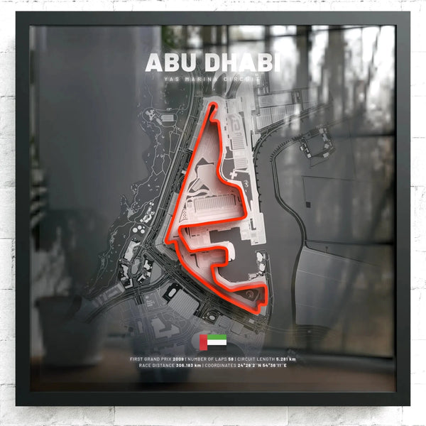 Abu Dhabi // Yas Marina Circuit SporticArt® Black