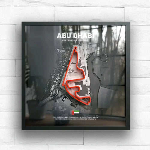 Abu Dhabi // Yas Marina Circuit SporticArt® Black Studio - SporticArt - SporticArt