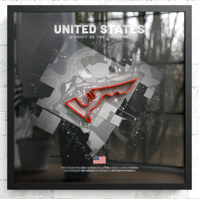 Austin // Circuit of the Americas SporticArt® Black