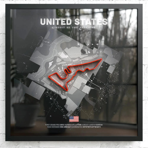 Austin // Circuit of the Americas SporticArt® Black