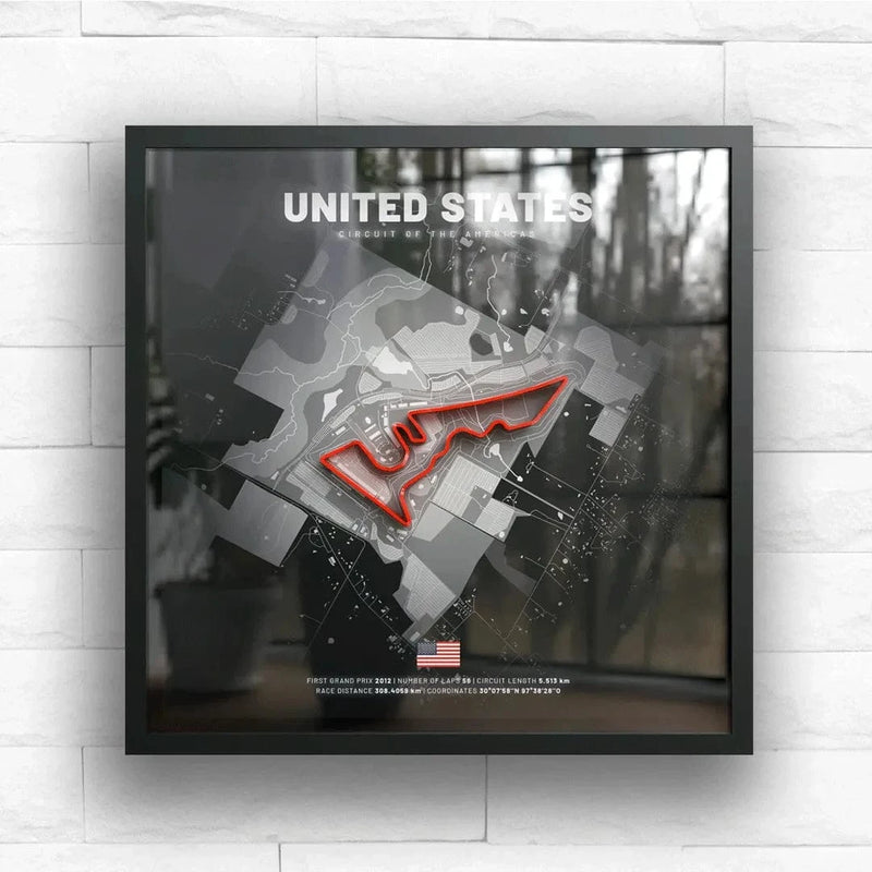 Austin // Circuit of the Americas SporticArt® Black Studio - SporticArt - SporticArt