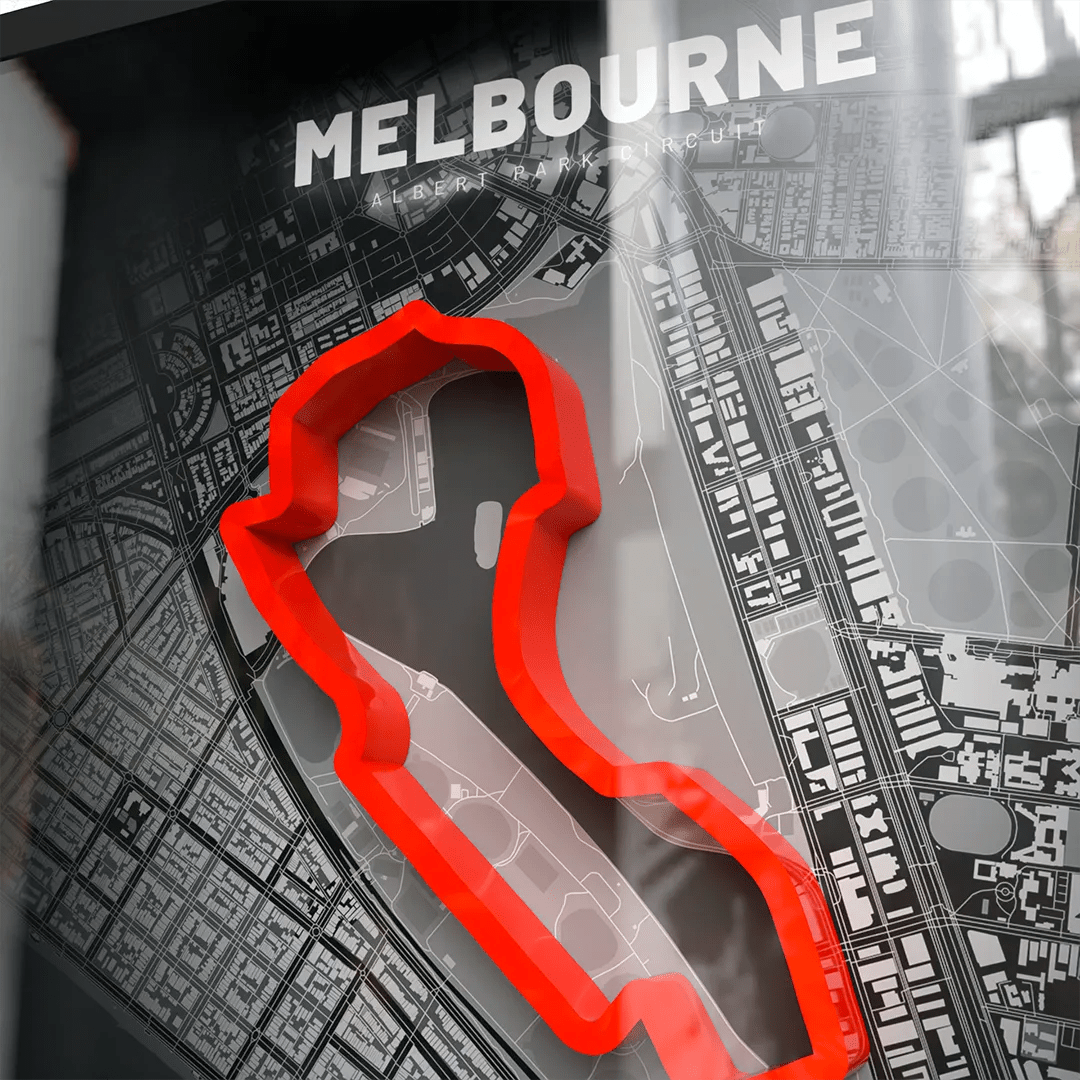 Australia // Albert Park Circuit SporticArt® Black - SporticArt - SporticArt