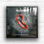 Australia // Albert Park Circuit SporticArt® Black Studio - SporticArt - SporticArt
