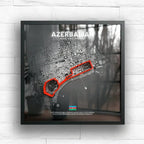 Azerbaijan // Baku City Circuit SporticArt® Black Studio - SporticArt - SporticArt