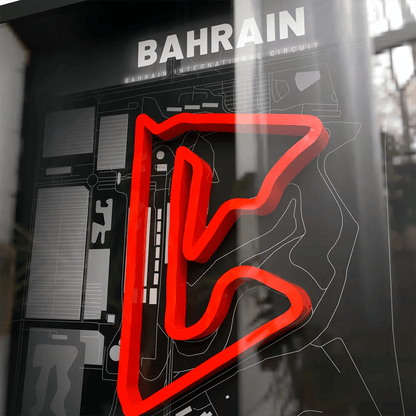 Bahrain // Bahrain International Circuit SporticArt® Black - SporticArt - SporticArt