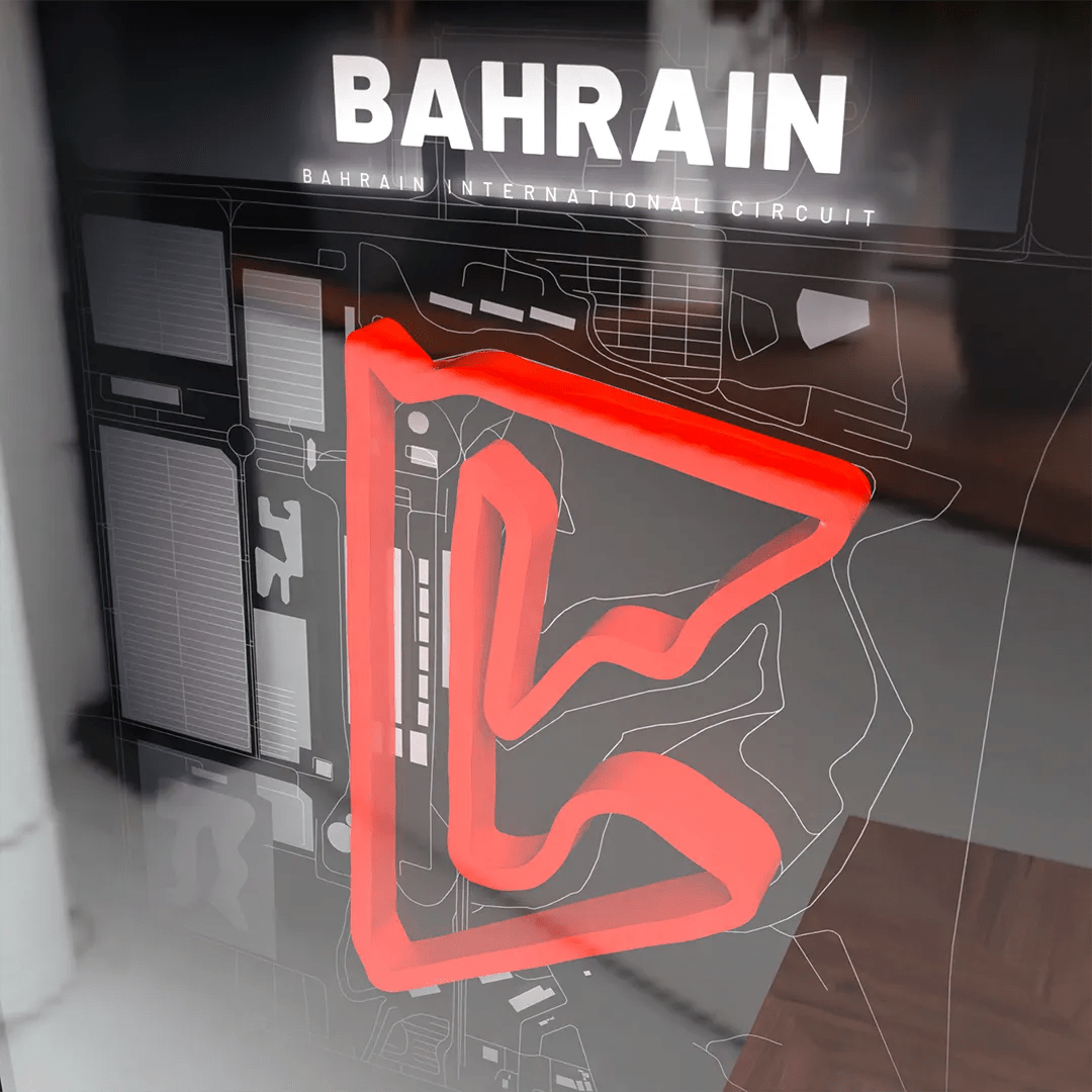 Bahrain // Bahrain International Circuit SporticArt® Black - SporticArt - SporticArt