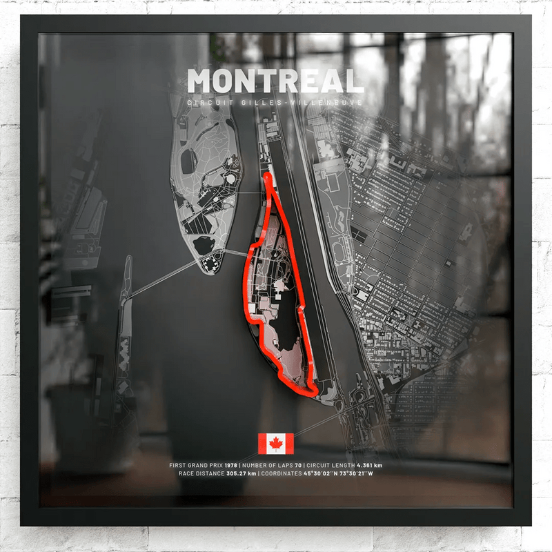 Canada // Circuit Gilles-Villeneuve SporticArt® Black