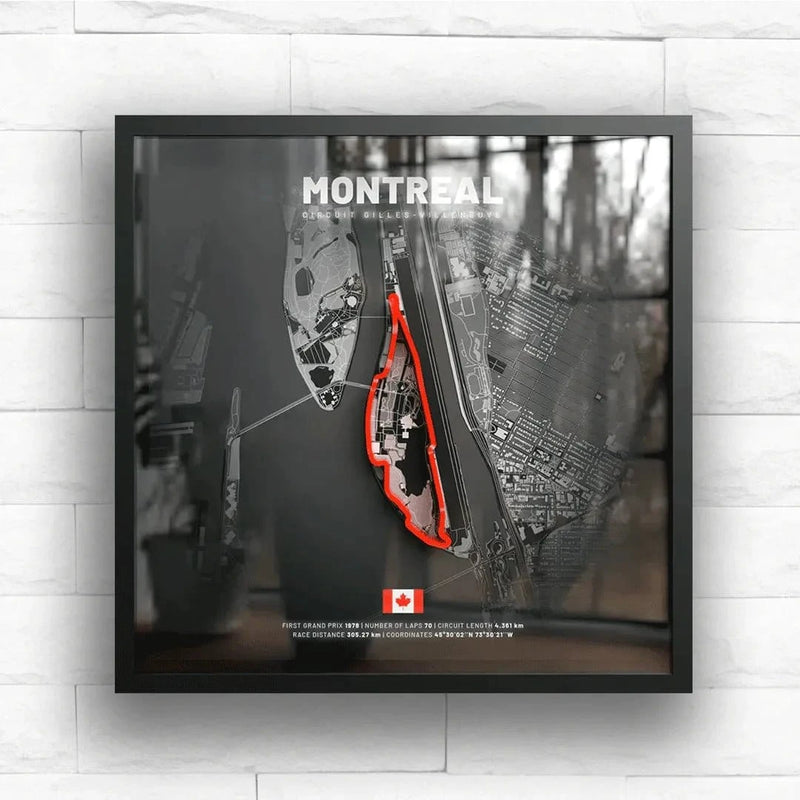 Canada // Circuit Gilles - Villeneuve SporticArt® Black Studio - SporticArt - SporticArt