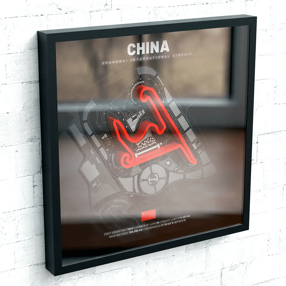 China // Shanghai International Circuit SporticArt® Black - SporticArt - SporticArt