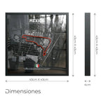 Cuadro 3D Black 43x43cm + Set 25 Circuitos Gratis | SporticArt - SporticArt - Fast Bundle