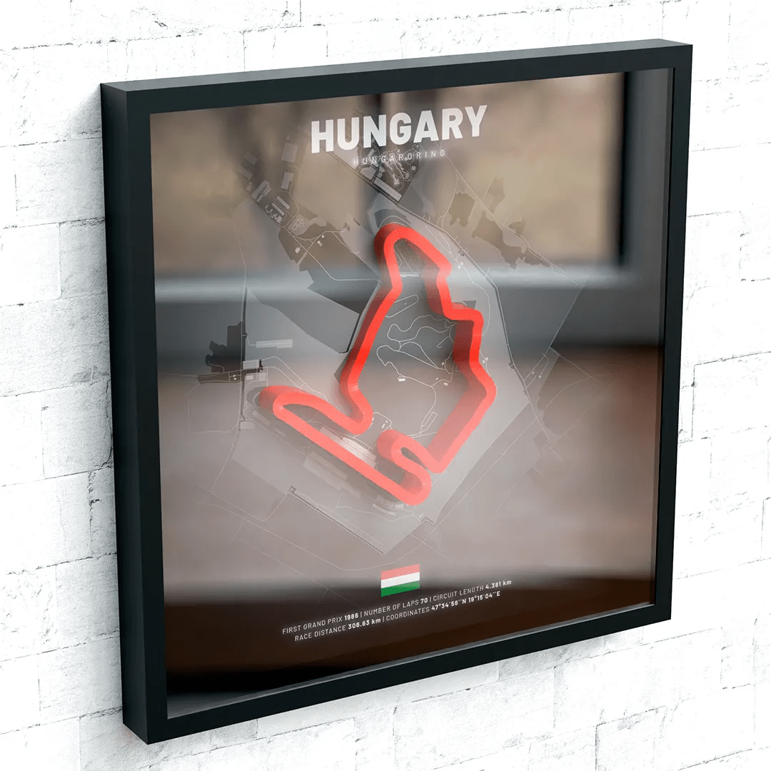 Hungary // Hungaroring SporticArt® Black - SporticArt - SporticArt