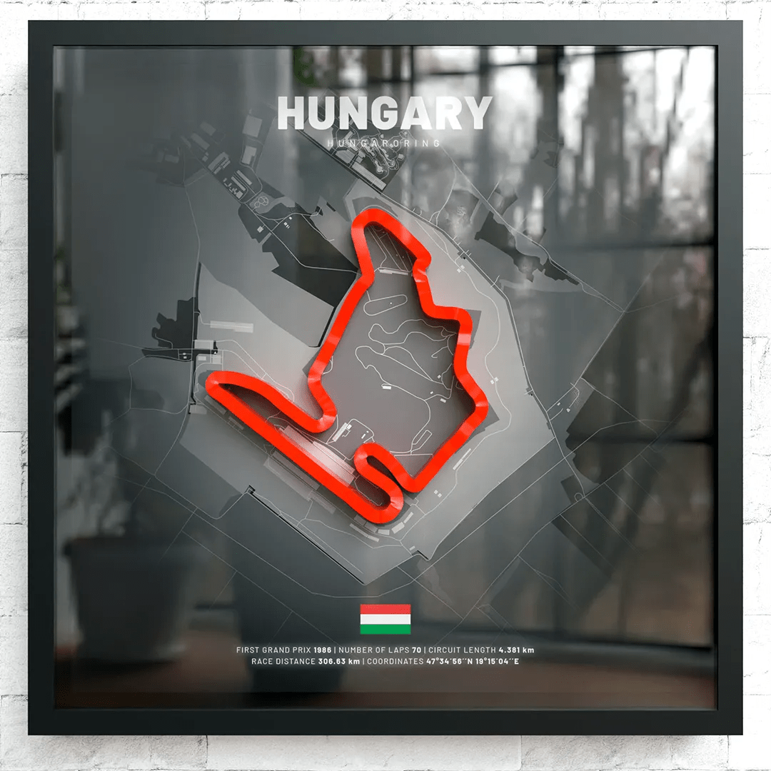 Hungary // Hungaroring SporticArt® Black - SporticArt - SporticArt