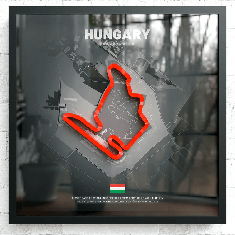 Hungary // Hungaroring SporticArt® Black
