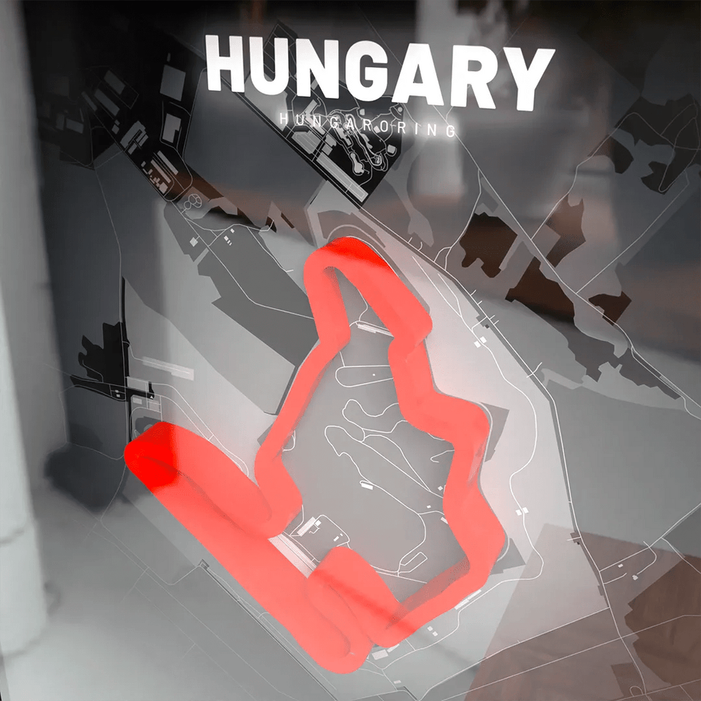 Hungary // Hungaroring SporticArt® Black - SporticArt - SporticArt