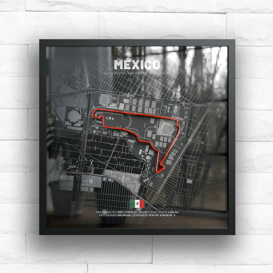 México // Autódromo Hermanos Rodriguez SporticArt® Black Studio - SporticArt - SporticArt