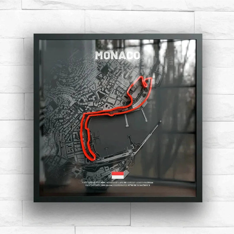 Monaco // Circuit de Monaco SporticArt® Black Studio - SporticArt - SporticArt