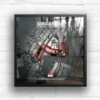 Singapore // Marina Bay Street Circuit SporticArt® Black Studio - SporticArt - SporticArt