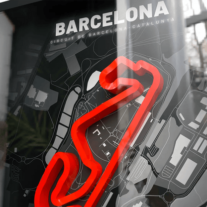 Spain // Circuit de Barcelona-Catalunya SporticArt® Black - SporticArt - SporticArt