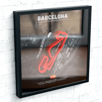 Spain // Circuit de Barcelona-Catalunya SporticArt® Black - SporticArt - SporticArt