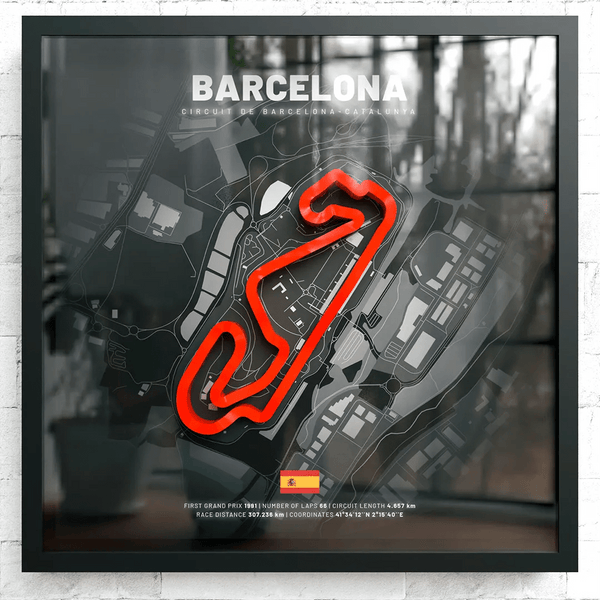 Spain // Circuit de Barcelona-Catalunya SporticArt® Black