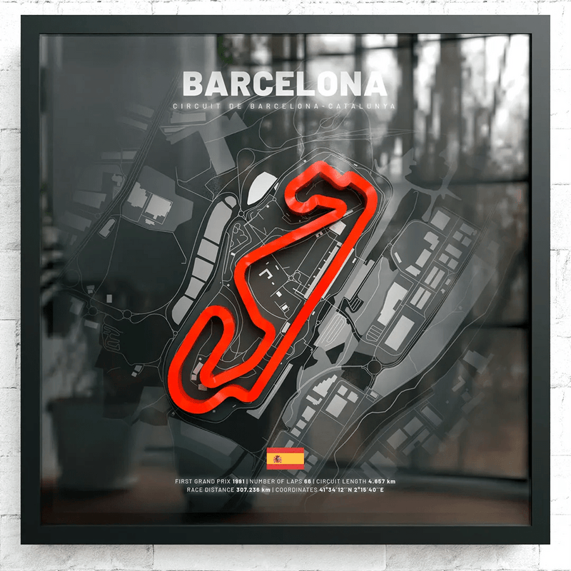 Spain // Circuit de Barcelona-Catalunya SporticArt® Black